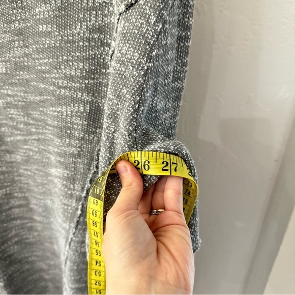 Free People In The Loop Open Front Textured Zip Sleeve Cardigan Medium - Picture 10 of 10